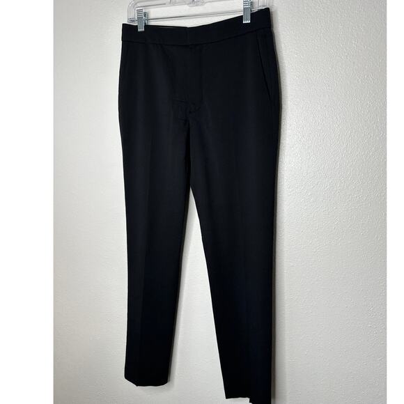 Chloe Black Wool Dress Slacks Slash Pockets Front Zip Trouser Pant 36 / 4 - Picture 3 of 12